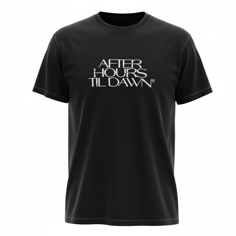 the weekend After Hours Til Dawn Tour 2022 Graphic Band Cotton Black T-Shirt - Picture 2 of 7